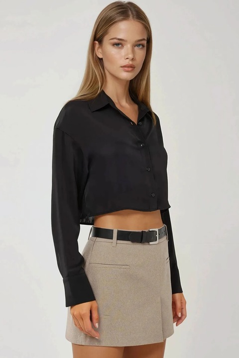 Fusta mini dama, HiCCUP, textil, bej