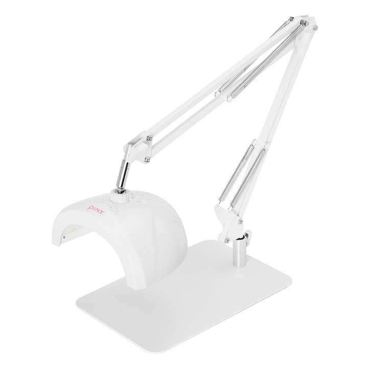 LED лампа за педикюр Pinx, С подвижна основа, 48W, Бяла