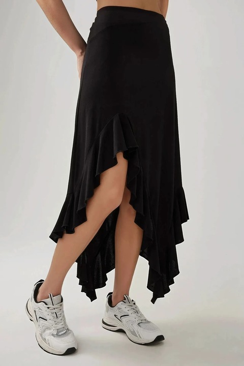 Fusta maxi dama, HiCCUP, tricot, negru