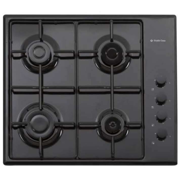 Plita Ravanson Gaz K-04BR 4 zone Maro