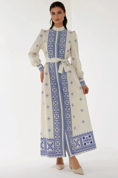 Текстилна рокля HiCCUP с дълъг ръкав, Многоцветен