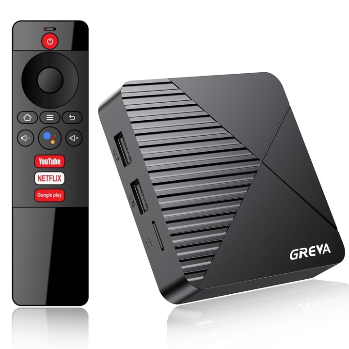 Медиен плейър Greva, Android 13, 8K, 4G RAM, 64G ROM, Bluetooth 5.0