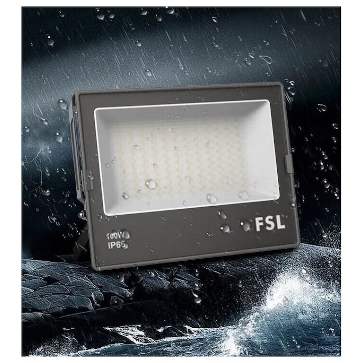 Proiector 100W Cu Led JIJU® 6500K Lumina Rece IP66