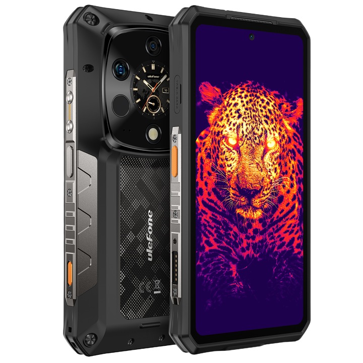Смартфон Ulefone Armor 28 Ultra Thermal, Dual SIM, 5G, 6.67" 120Hz AMOLED, MTK Dimensity 9300+ (4nm), 32GB RAM (16GB + 16GB RAM), 1TB, ThermoVue T2, 10600mAh, 120W, NFC, Android 15