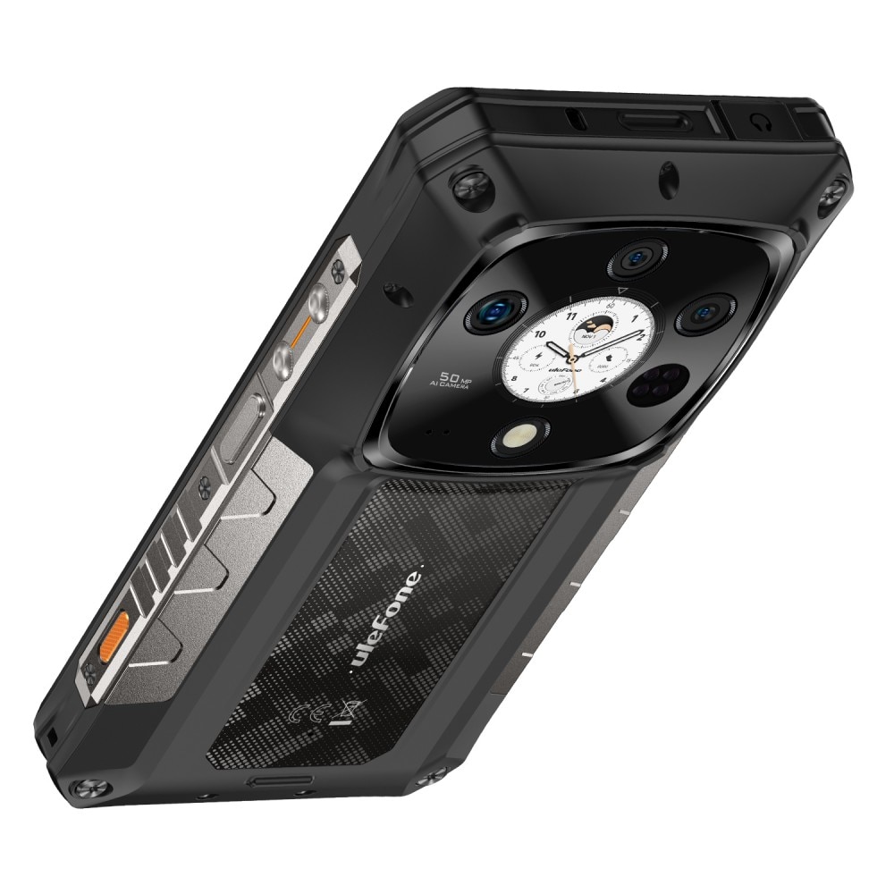 Telefon mobil Ulefone Armor 28 Pro AI, Dual SIM, 5G, Display 6.67' 120Hz AMOLED + Spate 1.04', Mediatek Dimensity 7300, 32GB RAM (16GB + 16GB RAM), 512GB, 10600mAh, 120W, NFC, Android 14