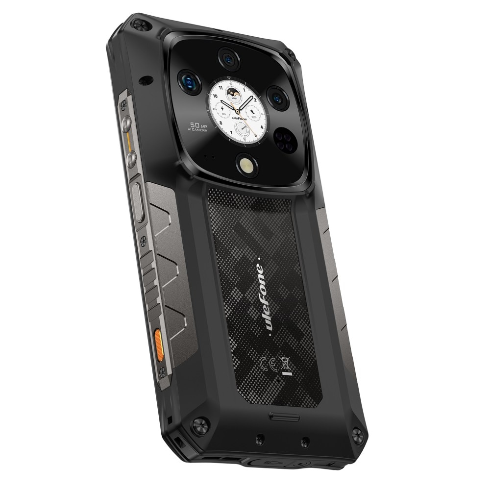 Telefon mobil Ulefone Armor 28 Pro AI, Dual SIM, 5G, Display 6.67' 120Hz AMOLED + Spate 1.04', Mediatek Dimensity 7300, 32GB RAM (16GB + 16GB RAM), 512GB, 10600mAh, 120W, NFC, Android 14