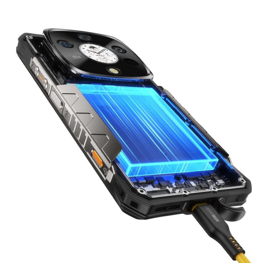 Telefon mobil Ulefone Armor 28 Pro AI, Dual SIM, 5G, Display 6.67' 120Hz AMOLED + Spate 1.04', Mediatek Dimensity 7300, 32GB RAM (16GB + 16GB RAM), 512GB, 10600mAh, 120W, NFC, Android 14