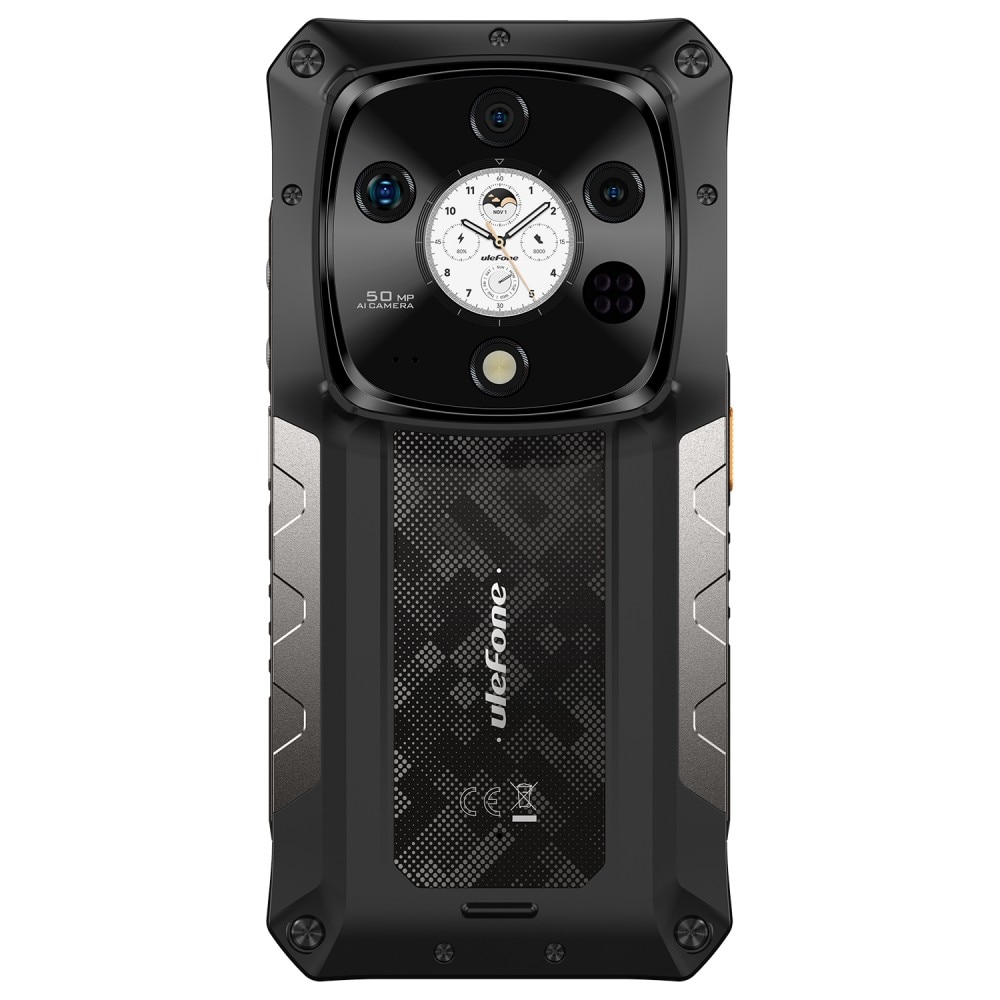 Telefon mobil Ulefone Armor 28 Pro AI, Dual SIM, 5G, Display 6.67' 120Hz AMOLED + Spate 1.04', Mediatek Dimensity 7300, 32GB RAM (16GB + 16GB RAM), 512GB, 10600mAh, 120W, NFC, Android 14