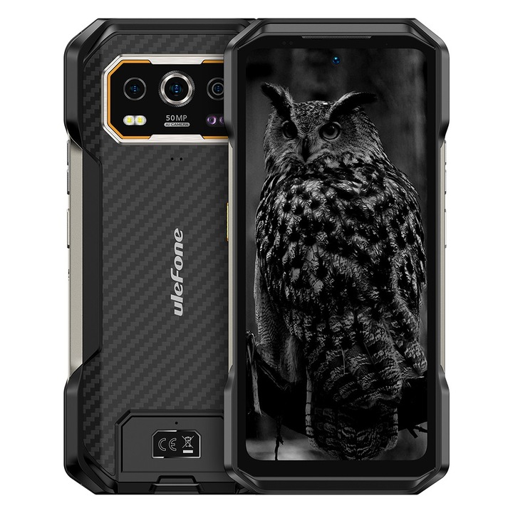 Мобилен телефон Ulefone Armor 27, Dual SIM, 4G, Octa-Core Mediatek Helio G99, 6.68" 120Hz, 24GB RAM (12GB + 12GB RAM), 256GB, 10600mAh, 120W, NFC, IP69, Android 14