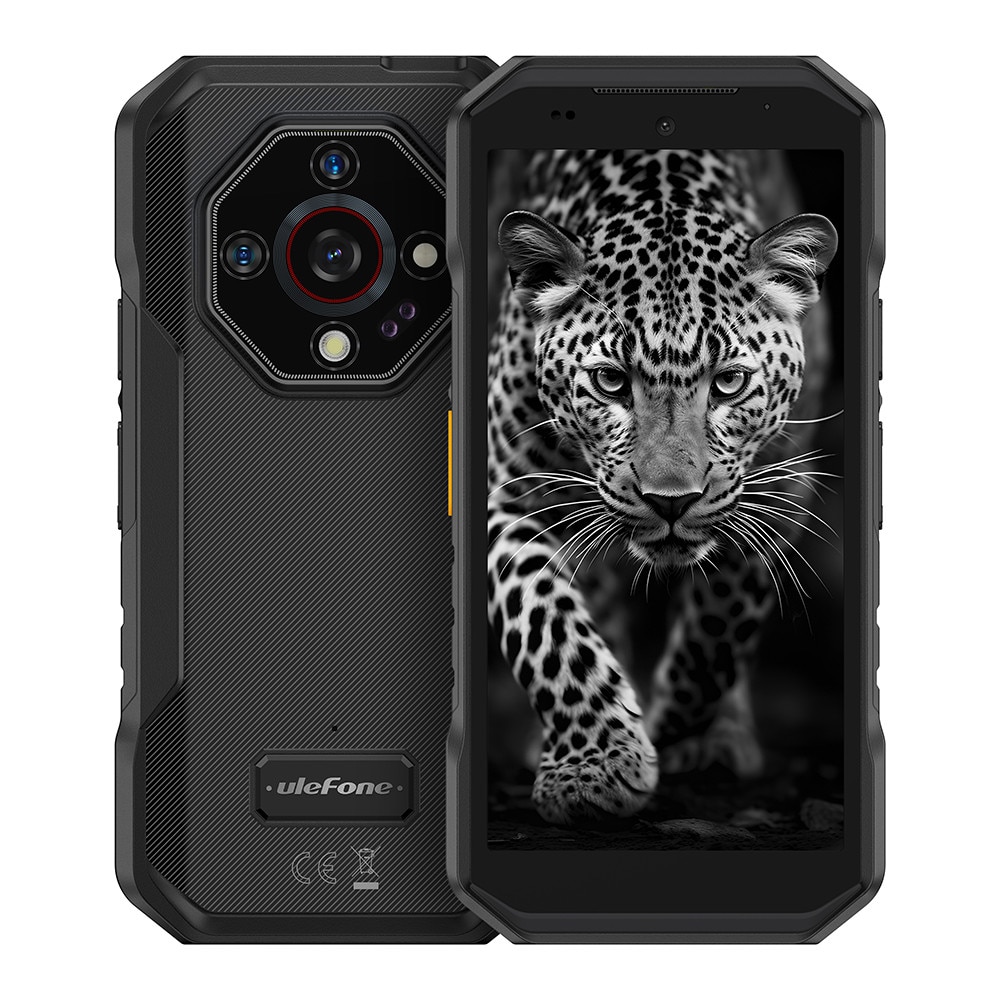 Telefon mobil Ulefone Armor X32, Dual SIM, 4G, Octa-Core Mediatek Helio G91, IPS 5.65-inch 90Hz HD+, 12GB RAM (6GB + 6GB RAM), 128GB, 5500mAh, NFC, IP68, Android 14, Black