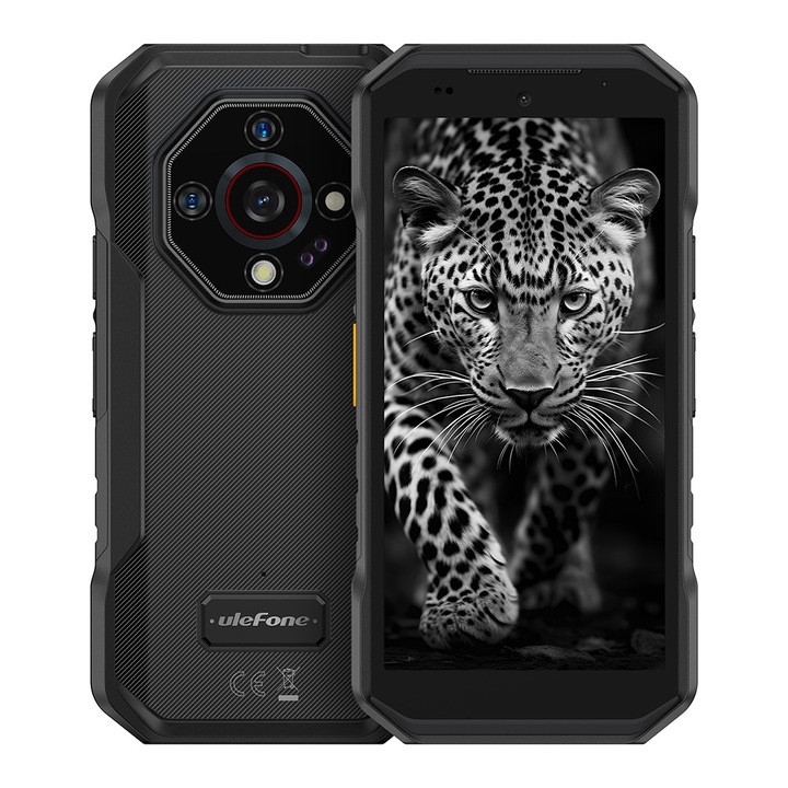 Мобилен телефон Ulefone Armor X32, Dual SIM, 4G, Octa-Core Mediatek Helio G91, IPS 5.65-инчов 90Hz HD+, 12GB RAM (6GB + 6GB RAM), 128GB, 5500mAh, NFC, IP68, Android 14, Черен