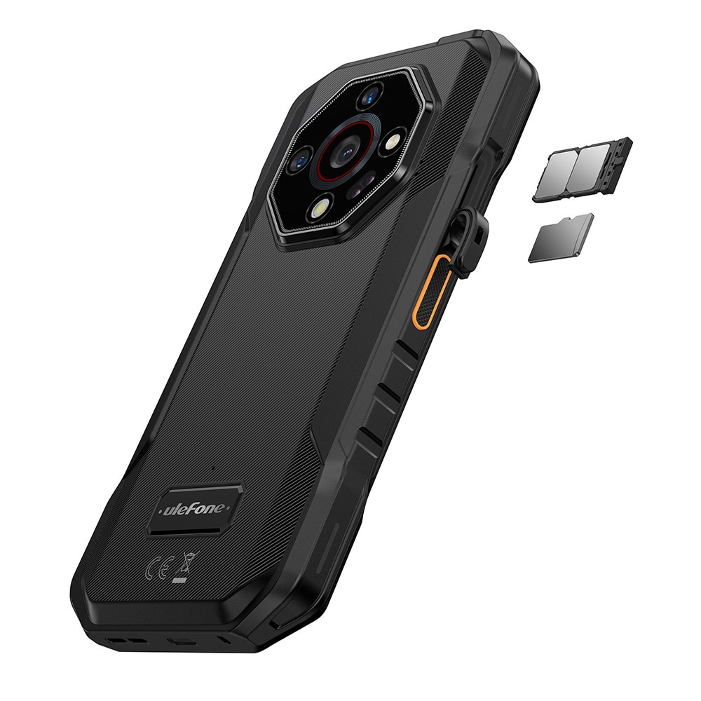 Telefon mobil Ulefone Armor X32, Dual SIM, 4G, Octa-Core Mediatek Helio G91, IPS 5.65-inch 90Hz HD+, 12GB RAM (6GB + 6GB RAM), 128GB, 5500mAh, NFC, IP68, Android 14, Black