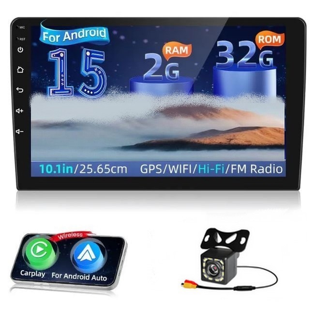 Navigatie auto SkyTechs® Android 15 [2GB+32GB] ecran 10.1