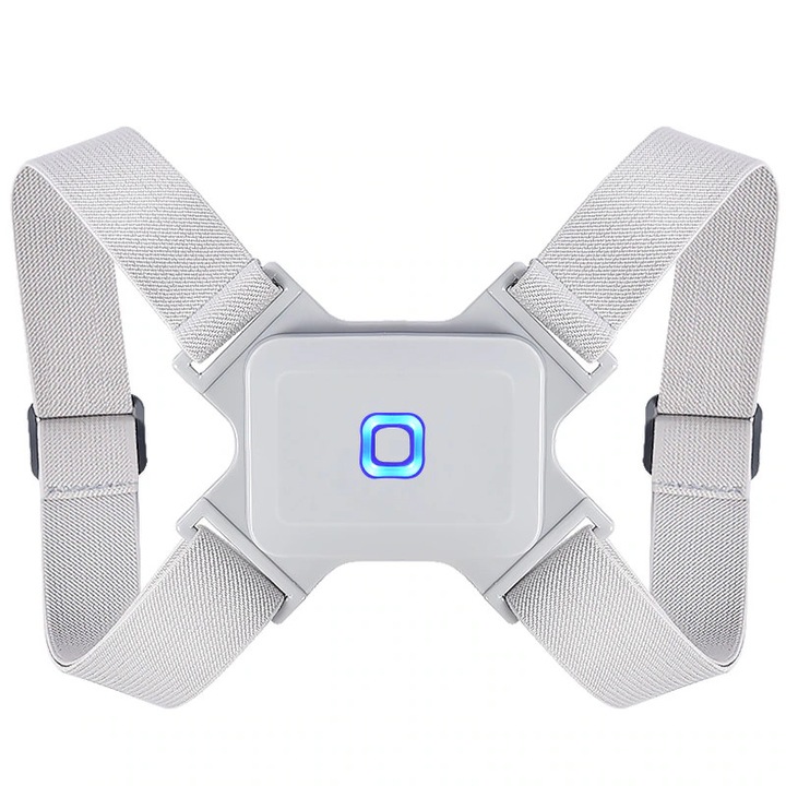 Corector postura GermaNova™, cu functie smart de vibratie, Gri