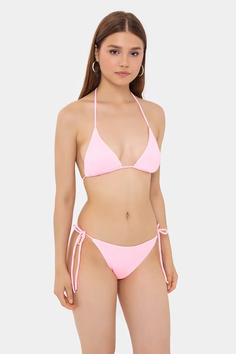 Bikini szett oldalso megkotokkel, HiCCUP, textil, Rózsaszín