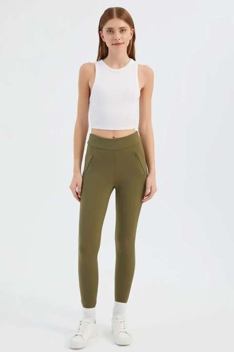 Colanti, HiCCUP, cu buzunar, verde, textil