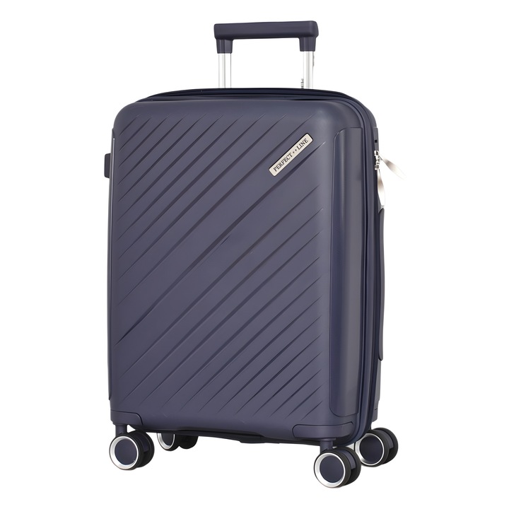 Куфар PERFECT++LINE PP 2333, Разширител, 55/40/20 см, Тъмносин