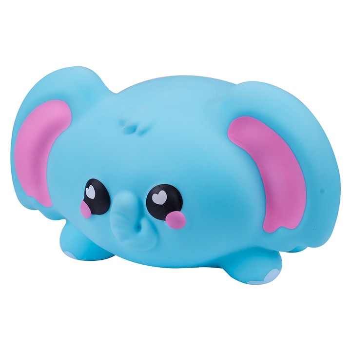 Jucarie antistres squishy Smooshzees, seria Luvzees − Elefant Luna