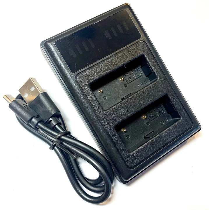 Gyors töltő Fujifilm NP-W126 készülékhez kompatibilis HS30EXR / HS33EXR / HS35EXR / HS50EXR