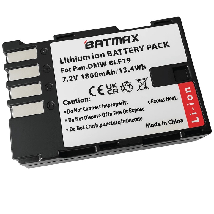 Acumulator/Baterie pentru Panasonic DMW-BLF19 1860 mAh complet decodificat