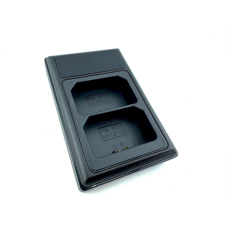 Kettős töltő Sony NP-FZ100 készülékhez kompatibilis A7 III / A7R III / A9