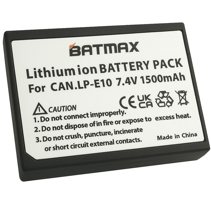 Acumulator/Baterie pentru Canon LP-E10 1500 mAh complet decodificat