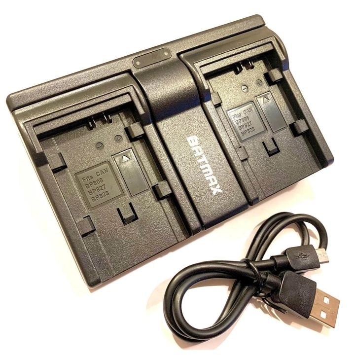 Gyorstöltő Canon BP-808 / BP-828 HFS30 / HF200 / HF21 / XA10 készülékekhez