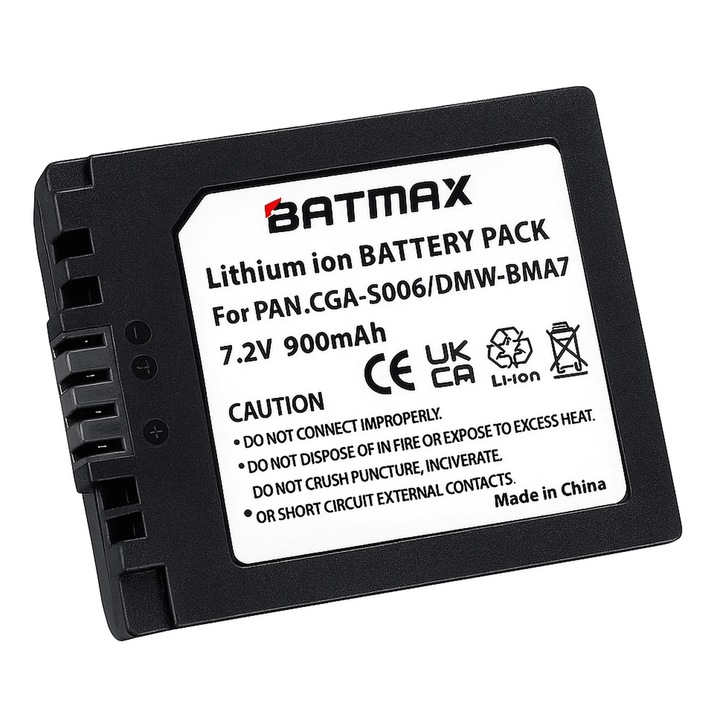 Acumulator/Baterie pentru Panasonic CGA-S006 900 mAh complet decodificat