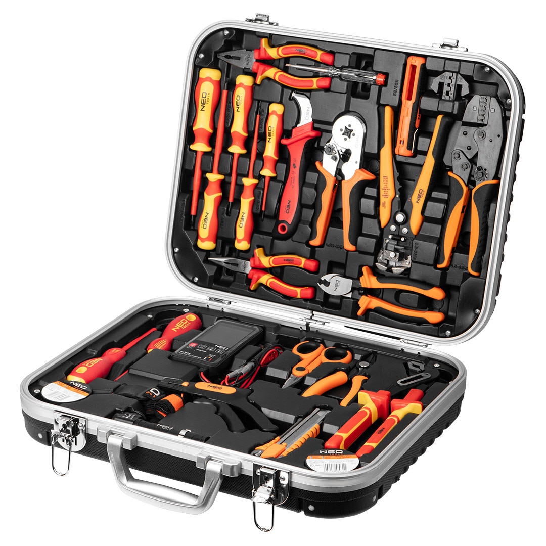 Set de scule pentru electrician NEO TOOLS 25 piese, 1000 V, cu