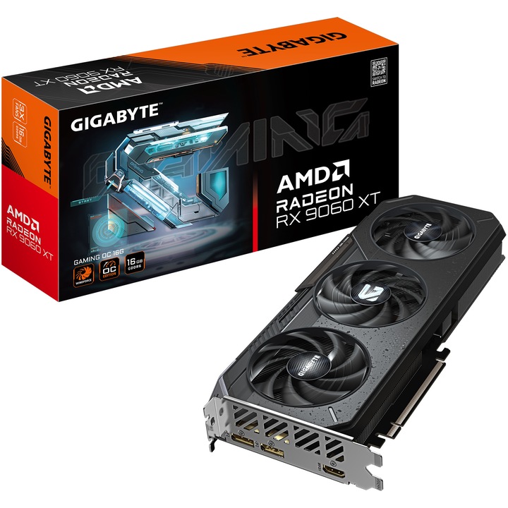 Placa Video GIGABYTE RX 9060 XT GAMING OC 16GB