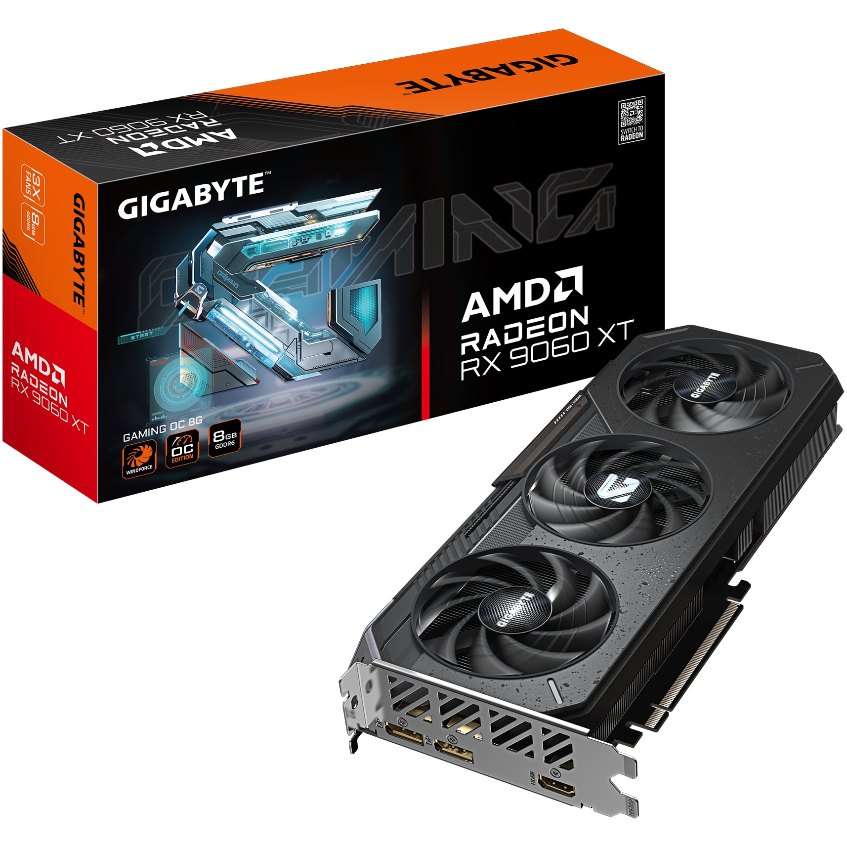 Placa Video GIGABYTE RX 9060 XT GAMING OC 8GB - eMAG.ro