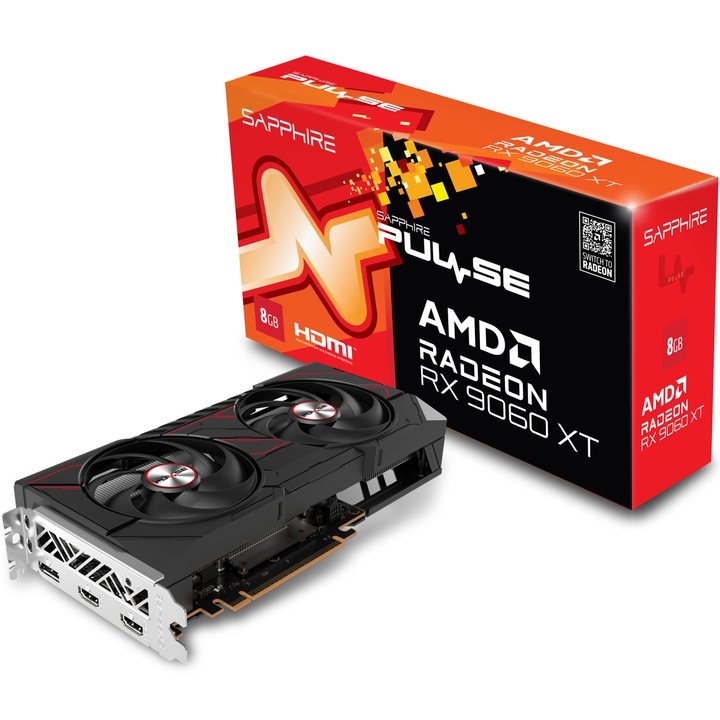Видеокарта SAPPHIRE PULSE AMD Radeon RX 9060 XT 8GB