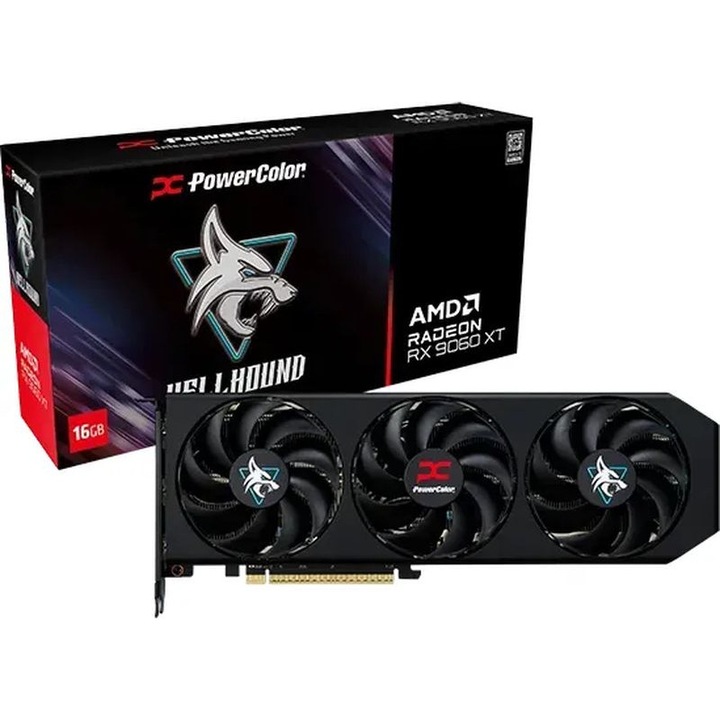 Powercolor Hellhound AMD RADEON RX 9060 XT 16GB videókártya