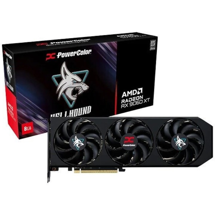 Видеокарта POWERCOLOR HELLDHOUND AMD RADEON RX 9060 XT 8GB