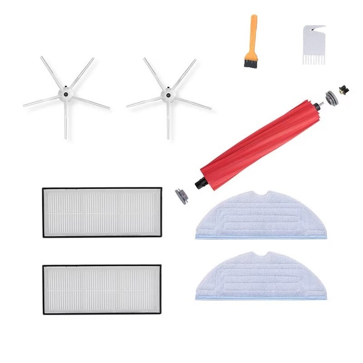 Set 9 Piese Compatibil Roborock Q7 Max / Q7 Max+ / Q7 Plus / T8 – Perii, Mopuri, Filtre HEPA - PHN Mag