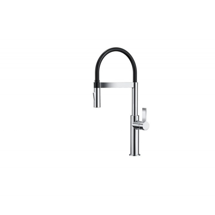 Смесител Inter Ceramic ICF 7169184C, Кухненски, С изтеглящ се чучур, Хром