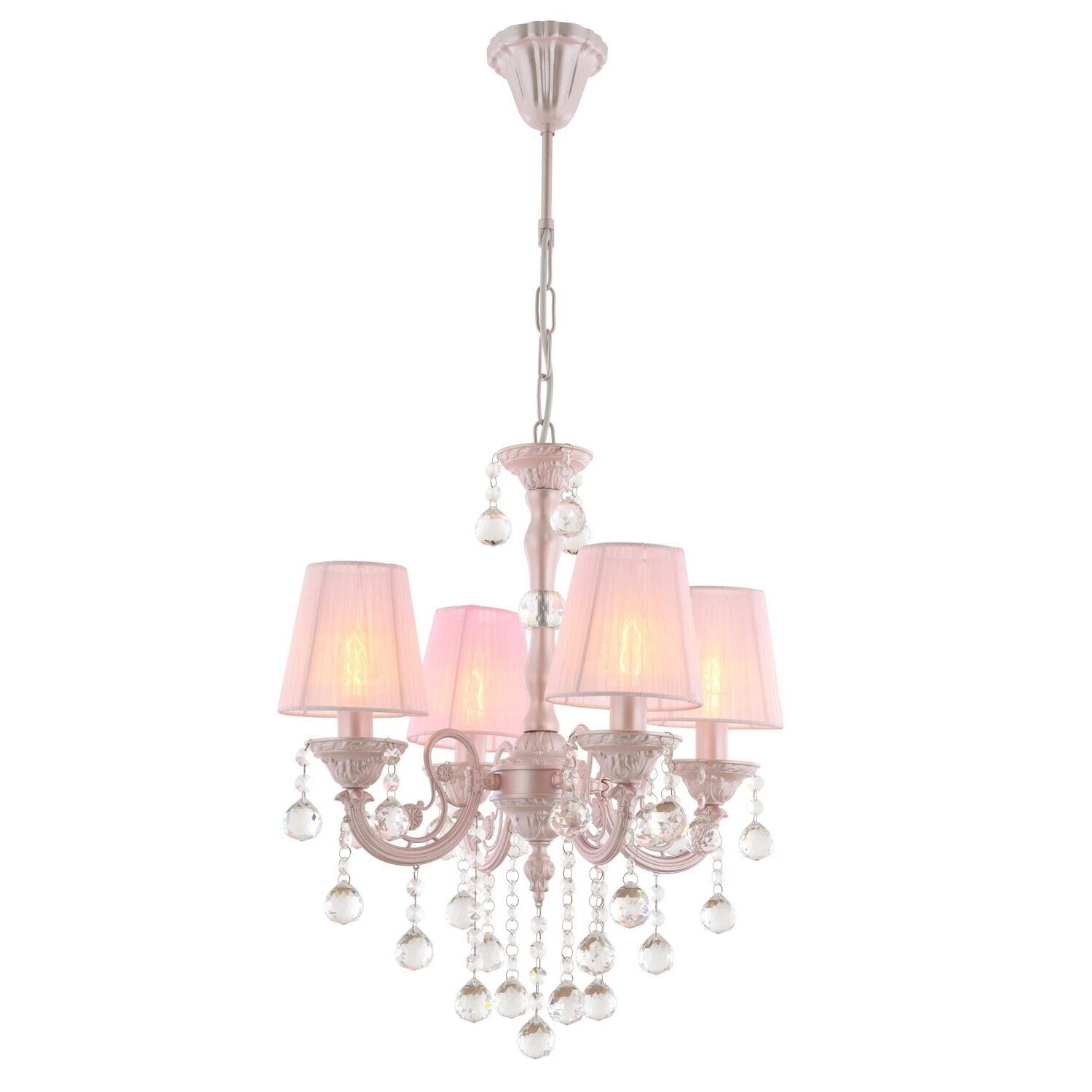 Lustra Avonni AV-4173-4PM, 4x 40 W ,E14, Roz