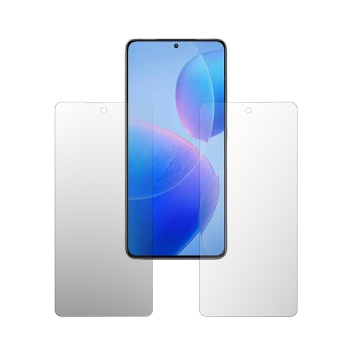 Комплект от 2x iSkinz протектор за екран за Xiaomi Redmi K80 Pro - подходящ за калъф, невидим Skinz HD, ултра прозрачен силикон с пълно покритие, лепило и гъвкаво