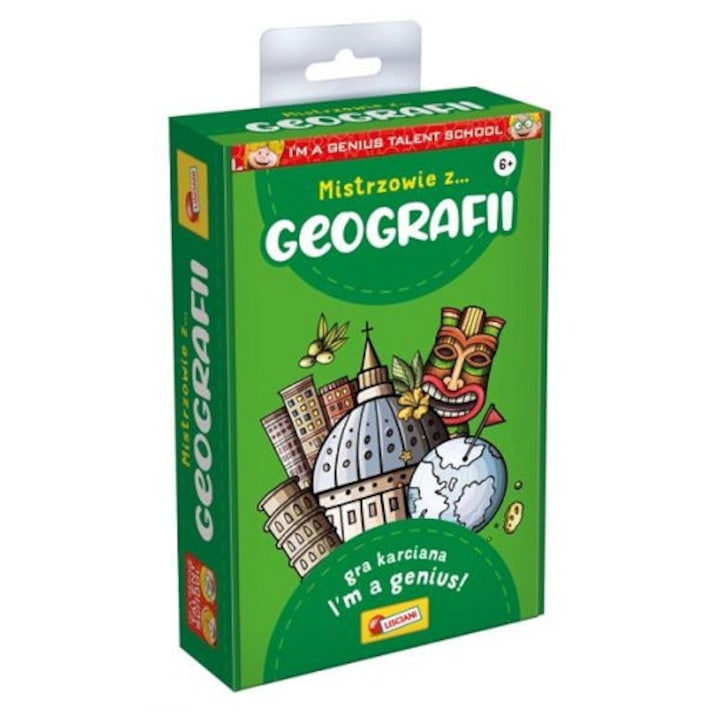 Joc de societate Lisciani Iam genius Geografia, 6 ani+