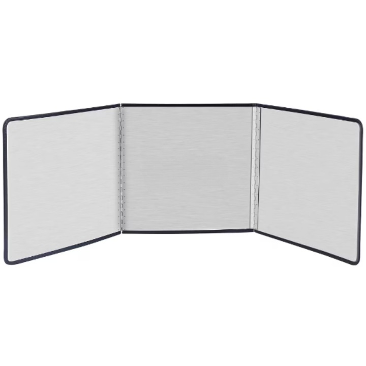 Placa pentru protectie aragaz SDEPOT®, din otel inoxidabil, panou triplu, usor de curatat si depozitat, pliabila, calitate superioara, 98x30cm