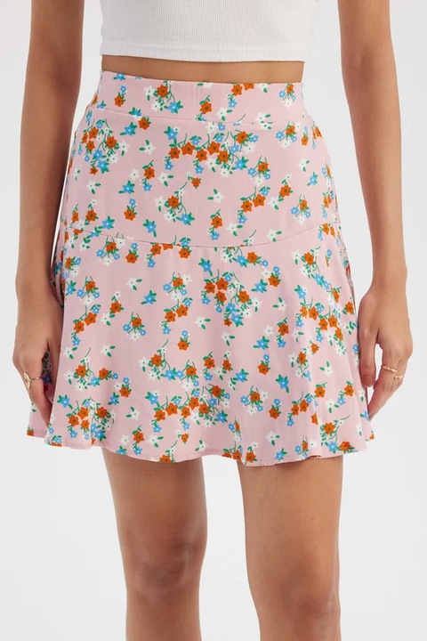 Мини пола с флорален принт