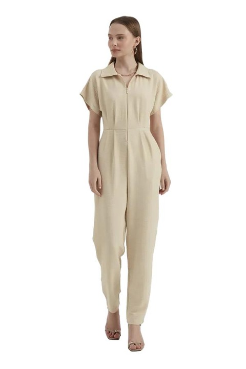 Női overall, HiCCUP, Textil, Bézs, XL INTL