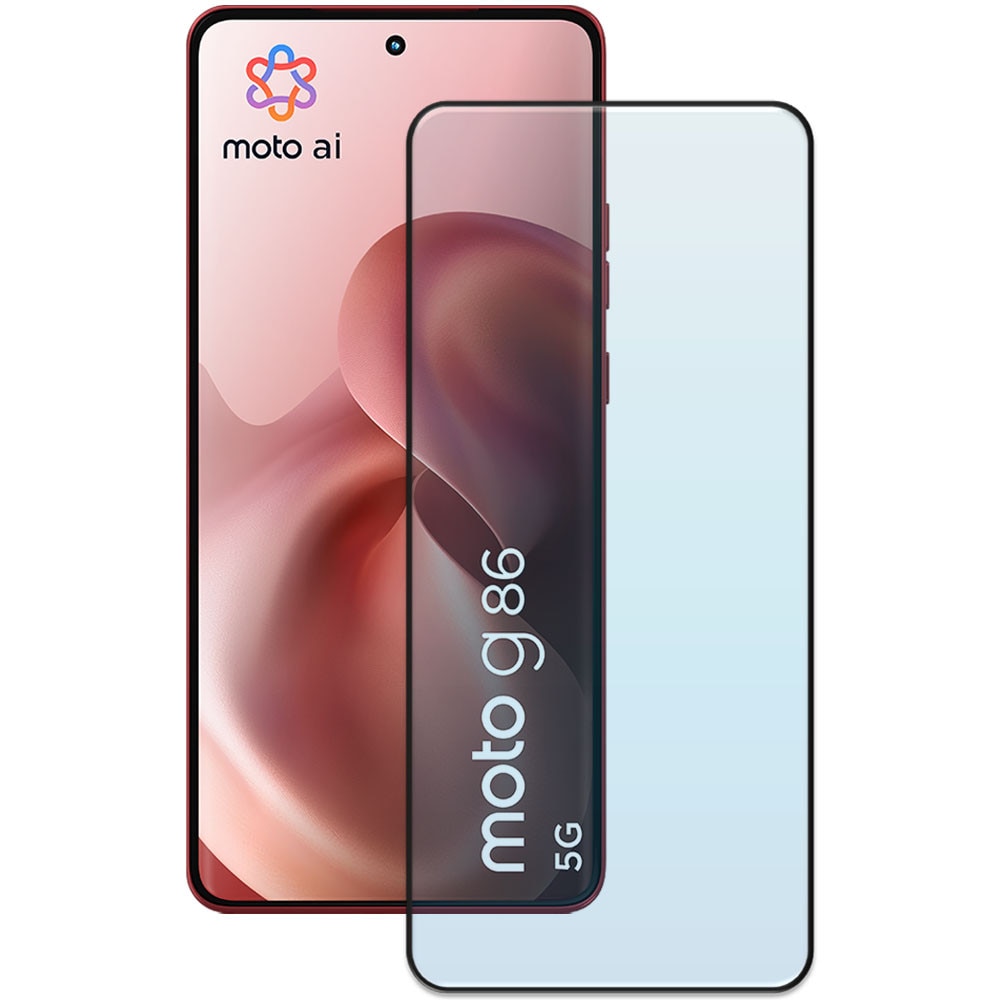 Folie din sticla securizata pentru Motorola Moto G86, HAMSTERBOX Glass Shield, Protectie completa ecran, Full face, Aplicare rapida, Case Friendly, Transparenta