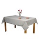 Fata de masa invitta Classic Elegance Gri 160x220 cm, Groasa, Neteda, Eleganta, Cusuta cu Bordura 5 cm, Rezistenta la Pete, 100% Poliester