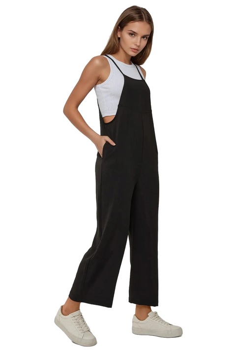 Női overál, HiCCUP, Fekete, Pamut/Poliészter