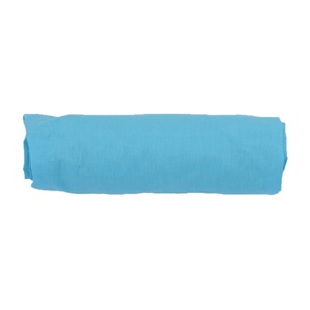 Cearceaf cu elastic BabyNeeds, 120 x 60 cm, Albastru