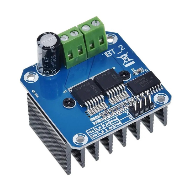 Driver motor de putere BTS7960, 43A, H-Bridge compatibil Arduino
