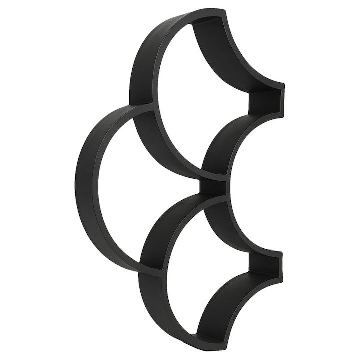 Matrita pavaj din beton NEXTLY, forma reutilizabila pentru turnat ciment pentru gradina/alei/trotuare, plastic durabil, 52x35x4cm, 21-14 negru