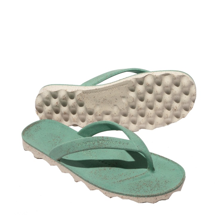 Slapi pentru dama Asportuguesas EARTH L, pluta/cauciuc, verde