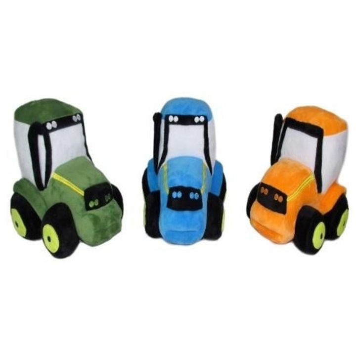 Plüss traktor T-807, 20cm, hanggal, többszínű, vegyes készlet